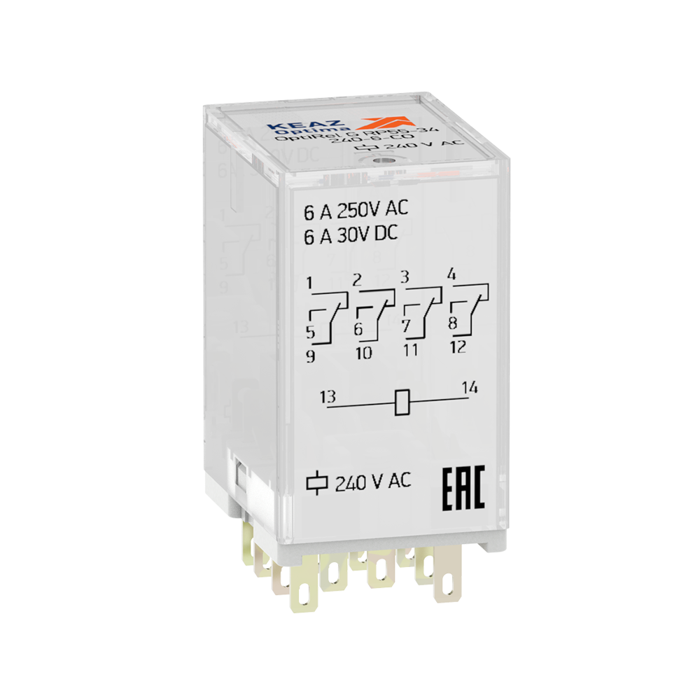 Реле промежуточное OptiRel G RP55-34-110D-6-CO-S/TI, 30 шт