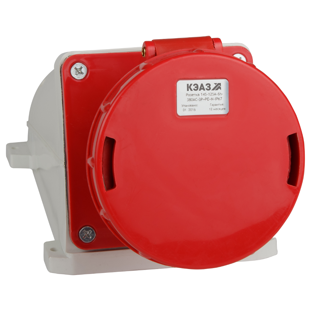 Розетка для монтажа на поверхность 145-125А-6h-380AC-3P+PE+N-IP67, 2 шт