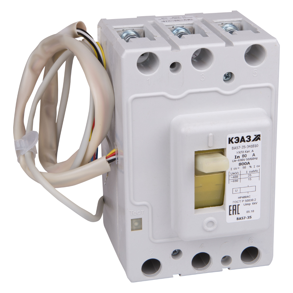 Выключатель автоматический ВА57-35-341110-63А-1250-690AC-ОМ4-РЕГ-КЭАЗ