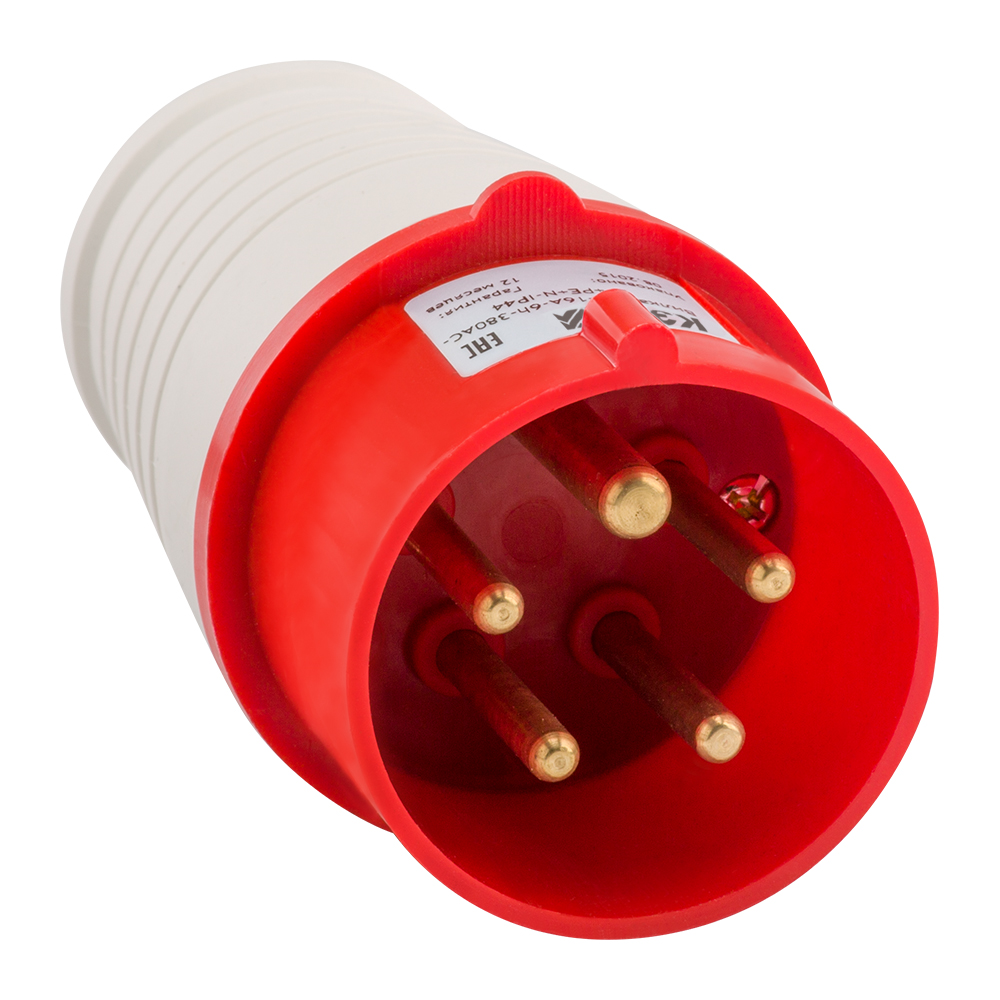 Вилка кабельная 025-32А-6h-380AC-3P+PE+N-IP44, 5 шт