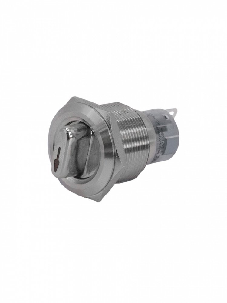 GQ22-L-11X/31/S, металл, 1NO+1NC, на 3 положения с фиксацией I-О-II, d22мм, IP65, переключатель  (ЭТ)