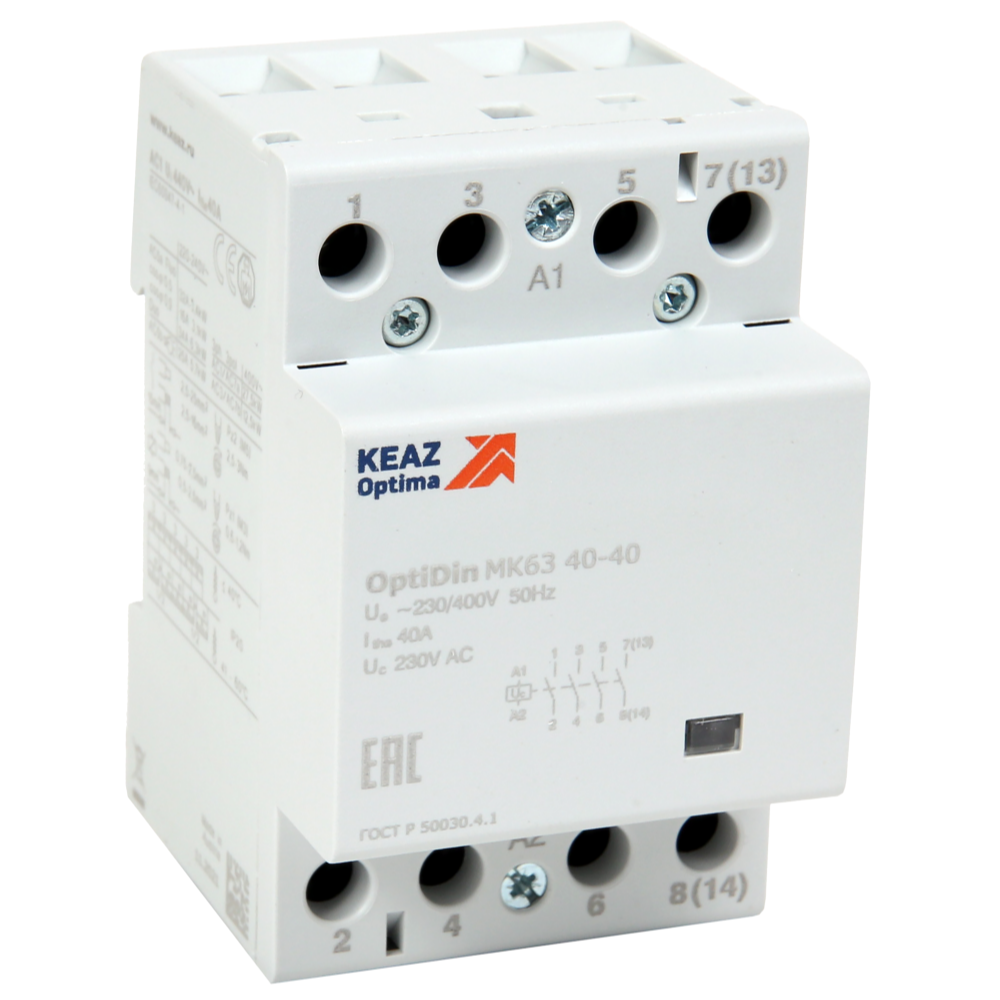 Контактор модульный OptiDin МК63-6340-24AC