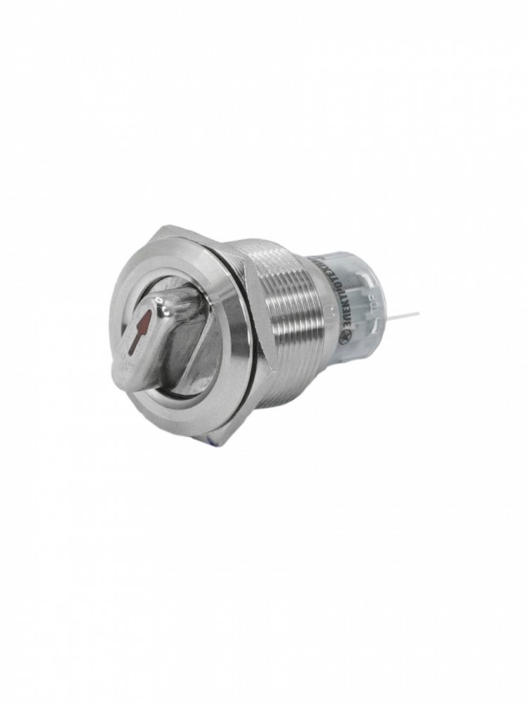 GQ22-L-11X/21/S, металл, 1NO+1NC, на 2 положения с фиксацией I-II, d22мм, IP65, переключатель  (ЭТ)