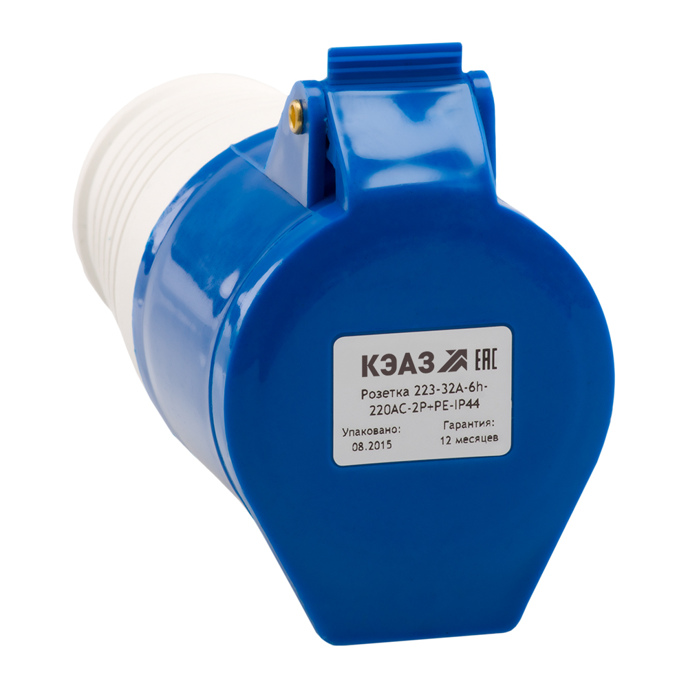 Розетка кабельная 223-32А-6h-220AC-2P+PE-IP44, 5 шт