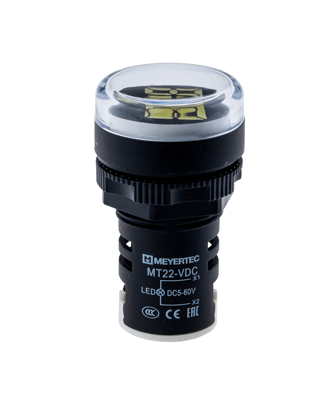 Индикатор напряжения, 5-60V DC, белый
