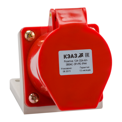 Розетка для монтажа на поверхность 134-63А-6h-380AC-3P+PE-IP67, 2 шт
