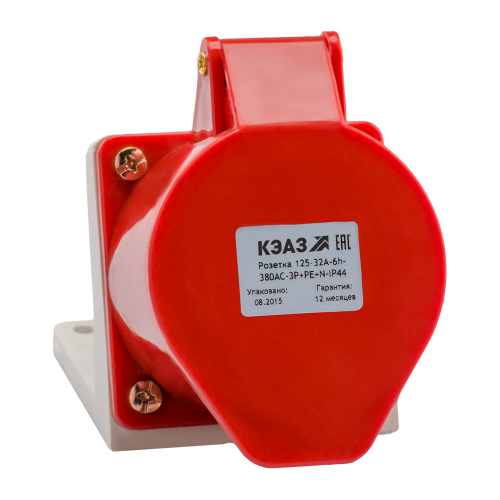 Розетка для монтажа на поверхность 115-16А-6h-380AC-3P+PE+N-IP44, 5 шт