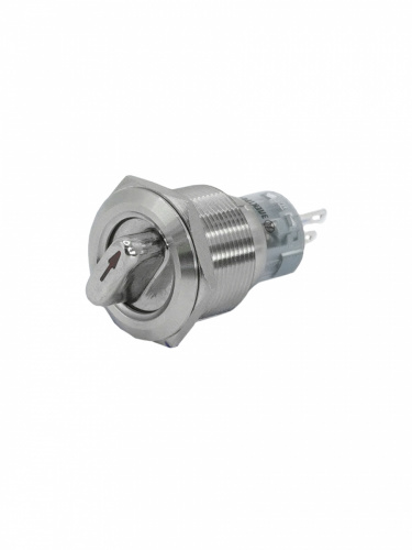 GQ22-L-11X/33/S, металл, 1NO+1NC, на 3 положения без фиксации I-О-II, d22мм, IP40, переключатель  (ЭТ)