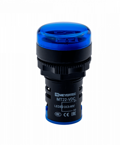 Индикатор напряжения, 5-60V DC, синий